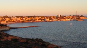 vistas desde el paseo de aguamarina sobre cabo roig