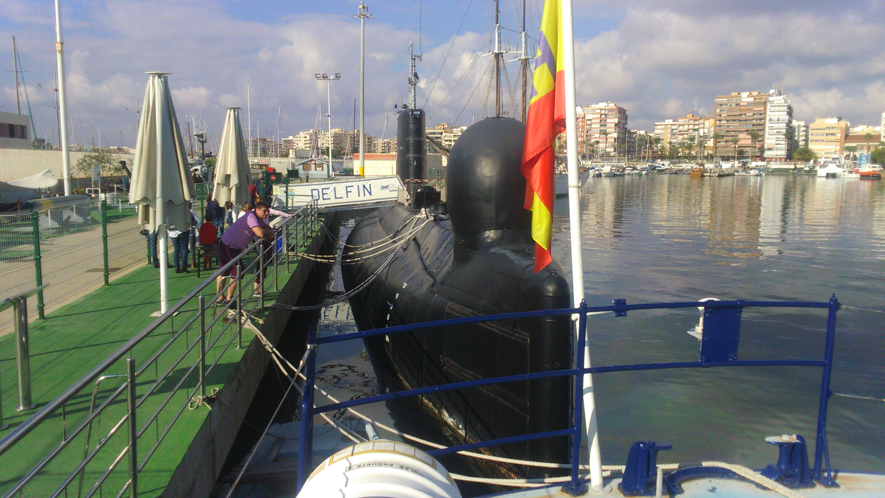 Submarino Delfin en Torrevieja. Museos Flotantes Torrevieja