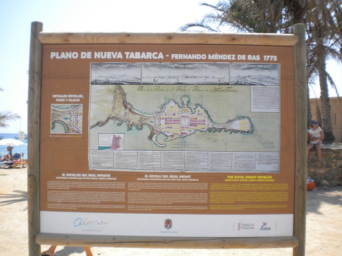 Plano de Nueva Tabarca siglo 18