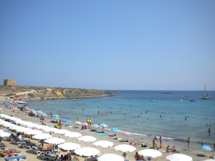 playa central en ISla Tabarca